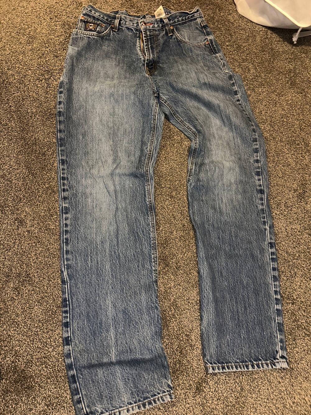 Cinch men’s medium washed straight jeans size 34x36